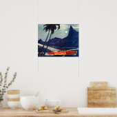  Antiek Dodge Motor Boat Lycoming Zee Poster (Keuken)