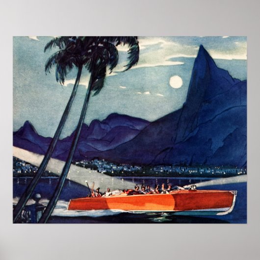  Antiek Dodge Motor Boat Lycoming Zee Poster (Voorkant)