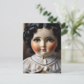 Antiek Doll Briefkaart - Nostalgische charme (Staand voorkant)