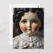 Antiek Doll Briefkaart - Nostalgische charme (Voorkant / Achterkant)