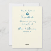 Antiek Doll Flat Hanukkah Kaart (Achterkant)