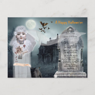 Antiek Doll Ghost Bride Briefkaart