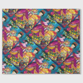 Antiek DOLLAR EN CHRISTMAS-ORNAMENS Cadeaupapier (Vlak)