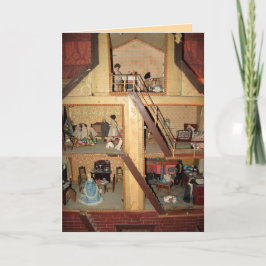 Antiek Dollhouse Kaart -