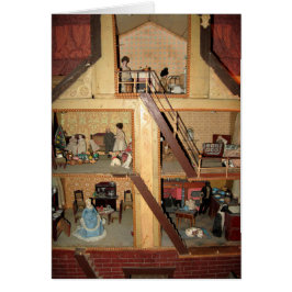 Antiek Dollhouse-kaart - Blank
