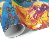 ANTIEK DOLLS, LITTLE GIRL- EN CHRISTMASORNAMENS CADEAUPAPIER (Rol Hoek)