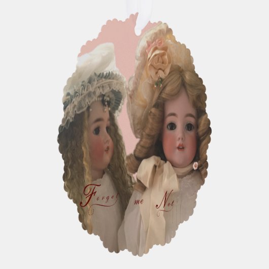 Antiek Dolls Ornament Kaart (Rechts)