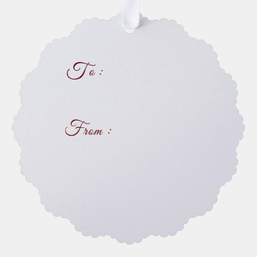 Antiek Dolls Ornament Kaart (Achterkant)