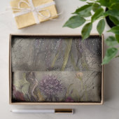 Antiek donker bloemboeket Ephemera Decoupage Tissuepapier (Geschenk)