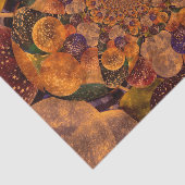  Antiek donkere Paarse gouden ballonnen Tissuepapier (Detail)