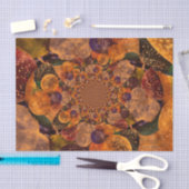  Antiek donkere Paarse gouden ballonnen Tissuepapier (Craft)