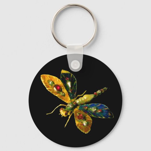 ANTIEK DRAGONFLY JEWEL Red Sleutelhanger (Voorkant)