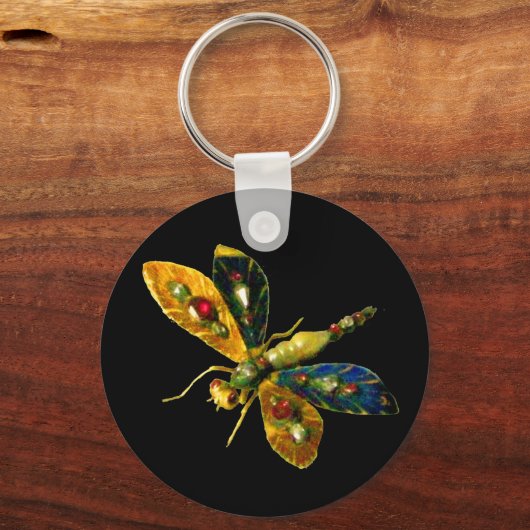 ANTIEK DRAGONFLY JEWEL Red Sleutelhanger (Voorkant)
