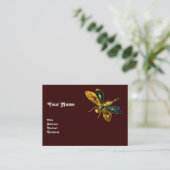 ANTIEK DRAGONFLY JEWEL, rood Visitekaartje (Staand voorkant)