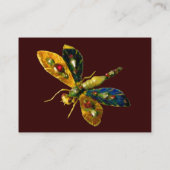 ANTIEK DRAGONFLY JEWEL, rood Visitekaartje (Achterkant)