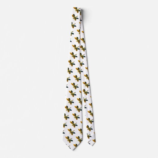 ANTIEK DRAGONFLY JEWEL, Wit Stropdas (Voorkant)