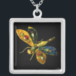 ANTIEK DRAGONFLY JEWEL ZILVER VERGULDEN KETTING<br><div class="desc">Elegante,  kleurrijke,  klassieke antiek gouden enameljewel met robijen,  parels,  diamanten in gele blauwe kleuren. . Foto en digitale grafische bewerking door Bulgan Lumini . Deel van het nieuwe collectie ARCADIA .</div>