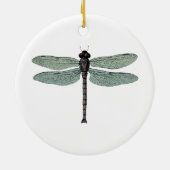 Antiek  dragonfly Typografische Keramisch Ornament (Achterkant)