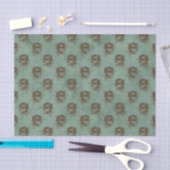 Antiek drakendessin tissuepapier (Craft)