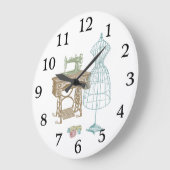 Antiek dressmaker Form Kit  Sewing Desk Grote Klok (Hoek)