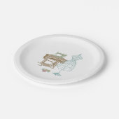 Antiek Dressmaker Kit Illustration Paper Borden Papieren Bordje (Gekanteld)