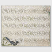 Antiek driekwart- en krantenpapier cadeaupapier (Vlak)