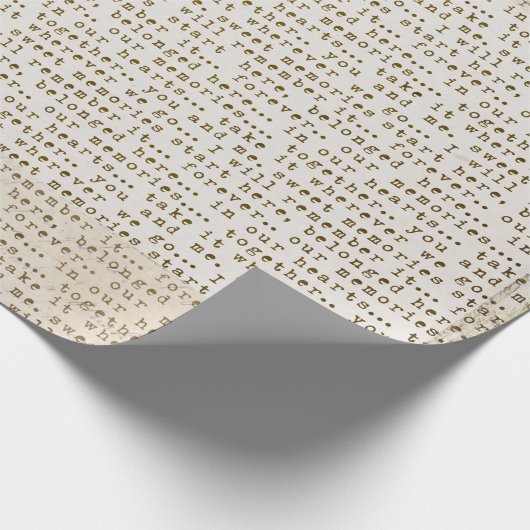 Antiek driekwart- en krantenpapier cadeaupapier (Hoek)