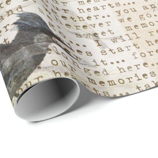 Antiek driekwart- en krantenpapier cadeaupapier (Rol Hoek)