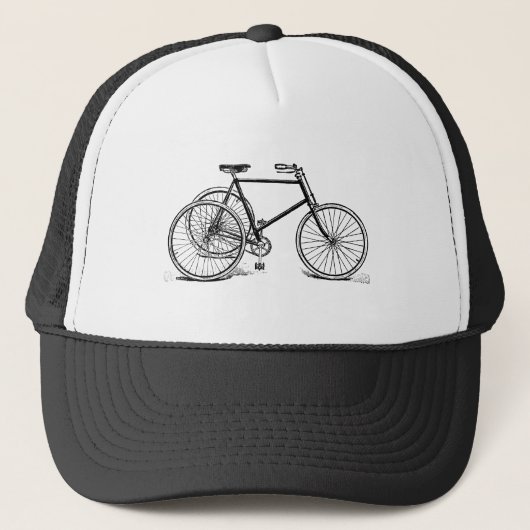 Antiek driewieler trucker pet (Voorkant)