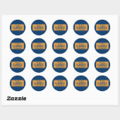 Antiek driversclassieke auto ronde sticker (Vel)