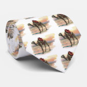 Antiek dromeary Camel Illustration Stropdas (Opgerold)