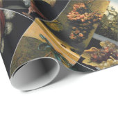 ANTIEK DRUIVENVINEYARDE WIJN MET RODE WAXZEGEL CADEAUPAPIER (Rol Hoek)