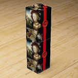 ANTIEK DRUIVENVINEYARDE WIJN MET RODE WAXZEGEL WIJN GESCHENKDOOS<br><div class="desc">Mooie blonde jonge meid in prachtige jurken en goudjuwelen met rood pet en witte veren met een bord vol rode gele druiven, druivenwijnstokken, rode groene valbladeren met een meerlandschap op de achtergrond ( Salome ) van de Duitse schilder Lucas Cranach de Ouderen 1530 .Klassic, elegante digitale collage stijl.".Dit klasseontwerp is...</div>