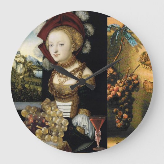 ANTIEK DRUIVENVINEYARDE WIJNBELANGRIJK GROTE KLOK (Voorkant)