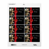 ANTIEK DRUIVENWIJNBELASTINGPARTIJ WAX SEAL ETIKET (Full Sheet)