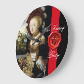 ANTIEK DRUIVENWIJNBELASTINGPARTIJ WAX SEAL GROTE KLOK (Hoek)