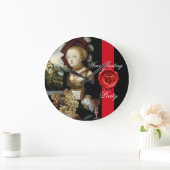 ANTIEK DRUIVENWIJNBELASTINGPARTIJ WAX SEAL GROTE KLOK (Huis)