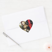 ANTIEK DRUIVENWIJNBELASTINGPARTIJ WAX SEAL HART STICKER (Envelop)