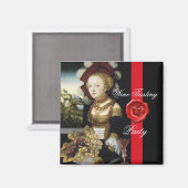 ANTIEK DRUIVENWIJNBELASTINGPARTIJ WAX SEAL MAGNEET (Voorkant / Achterkant)