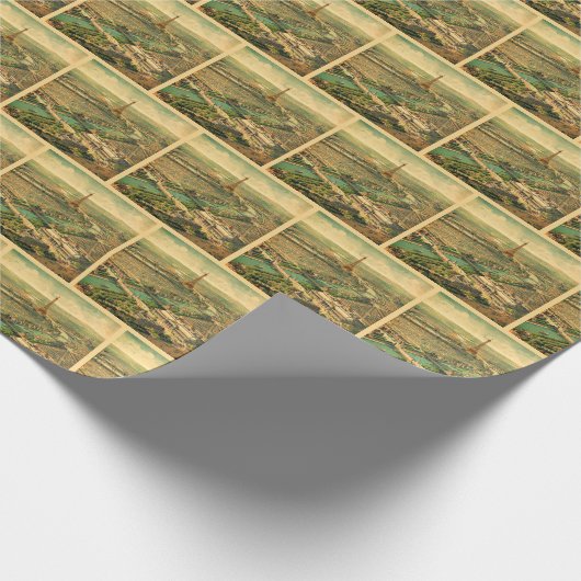  Antiek druk Parijs Cadeaupapier (Hoek)