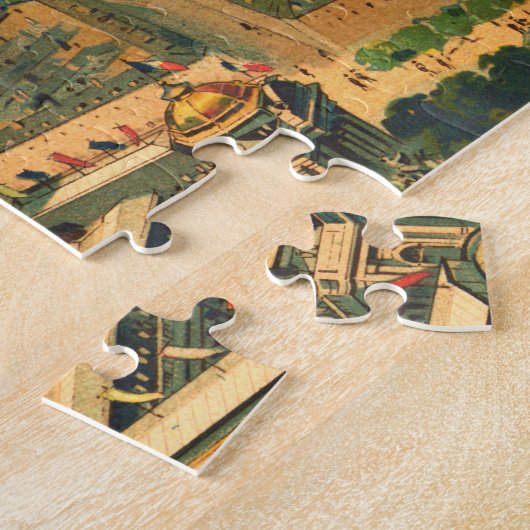  Antiek druk Parijs Legpuzzel (Zijkant)