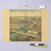  Antiek druk Parijs Tissuepapier (Craft)