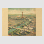 Antiek druk Parijs Tissuepapier (Voorkant)