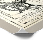 Antiek drukkerij-Poster Poster (Hoek)