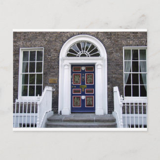 Antiek Dublin-deuropees briefkaart, Merrion-plein Briefkaart