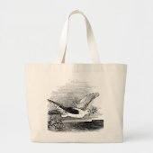 Antiek duif met olijftak grote tote bag (Voorkant)