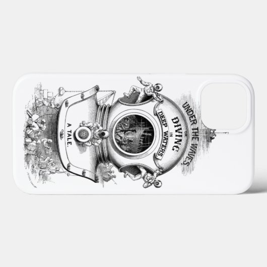 Antiek duikhelm nautisch Case-Mate iPhone case (Achterkant (horizontaal))