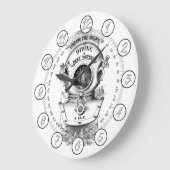 Antiek duikhelm nautisch grote klok (Hoek)