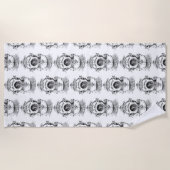 Antiek duikhelm nautisch strandlaken (Voorkant)