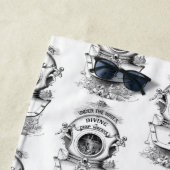 Antiek duikhelm nautisch strandlaken (In situ)